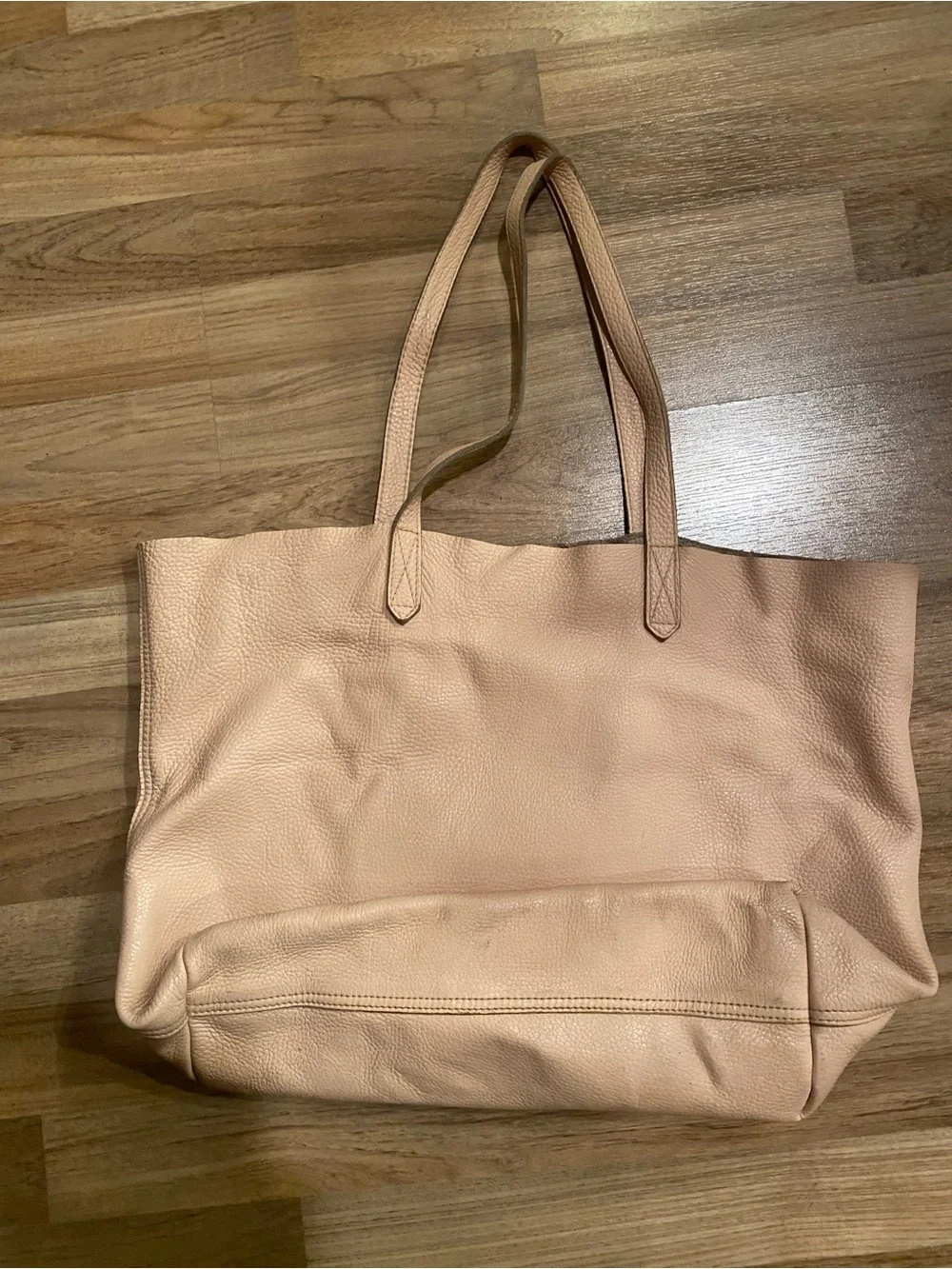 Cuyana Classic Nude Leather Tote Bag - AS IS